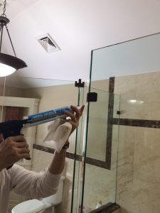 Neo Angle shower enclosure installation