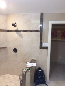 Neo Angle shower enclosure installation