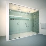 semi-frameless shower doors