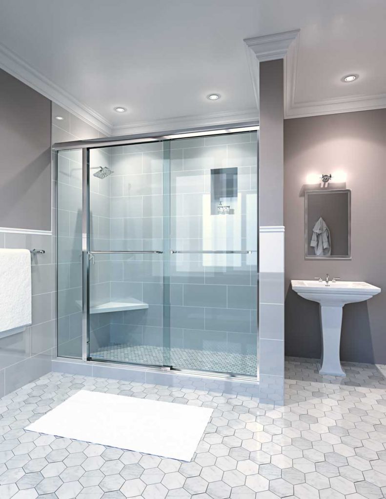 Glasscrafters frameless sliding shower doors