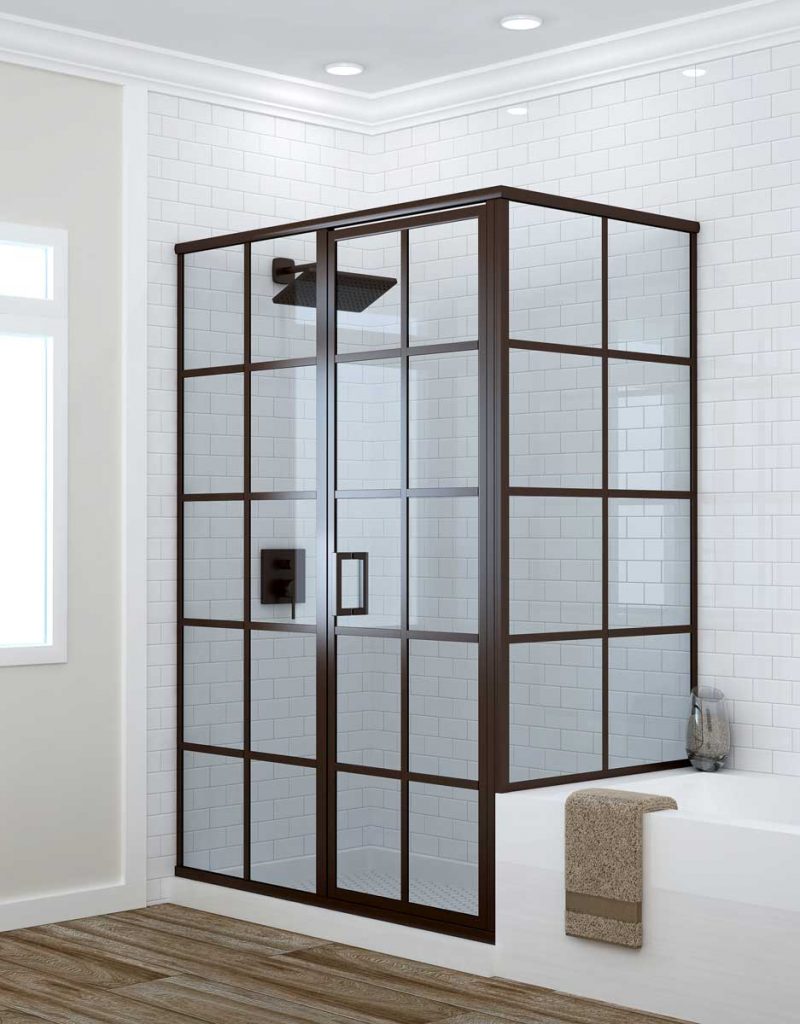 Closed Metropolis shower door