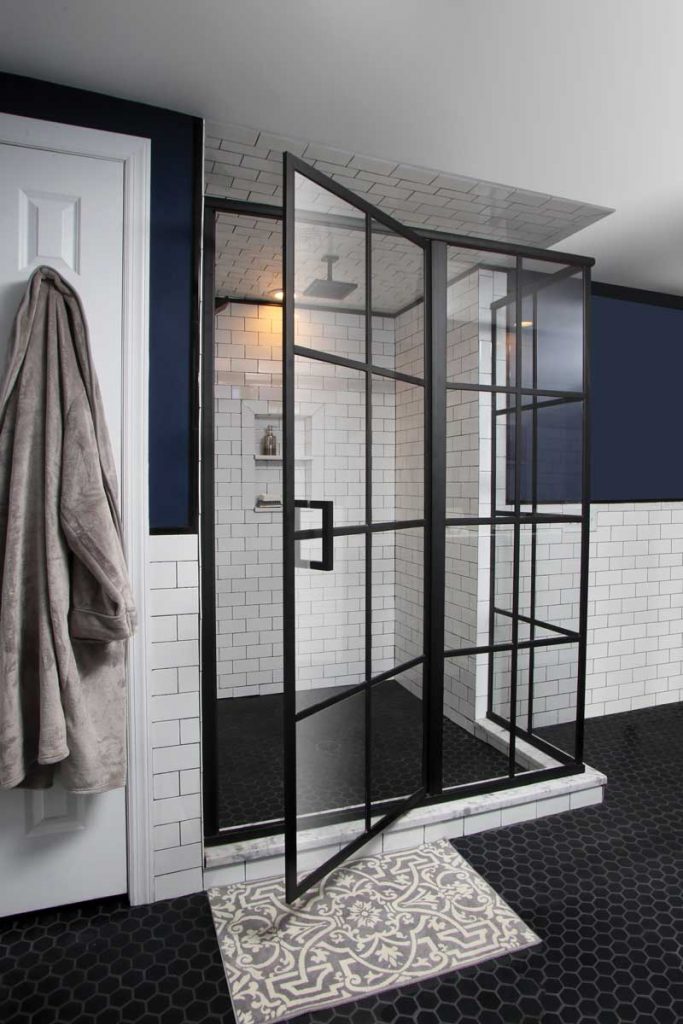 Open Metropolis Art Deco Shower Doors