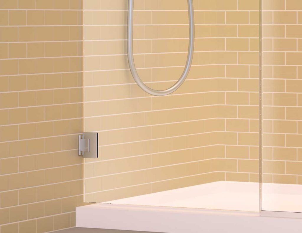 Royal series frameless shower doors closeup