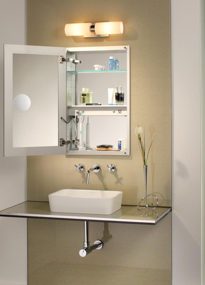 4 Tier Large Bathroom Medicine Cabinet With Mirror