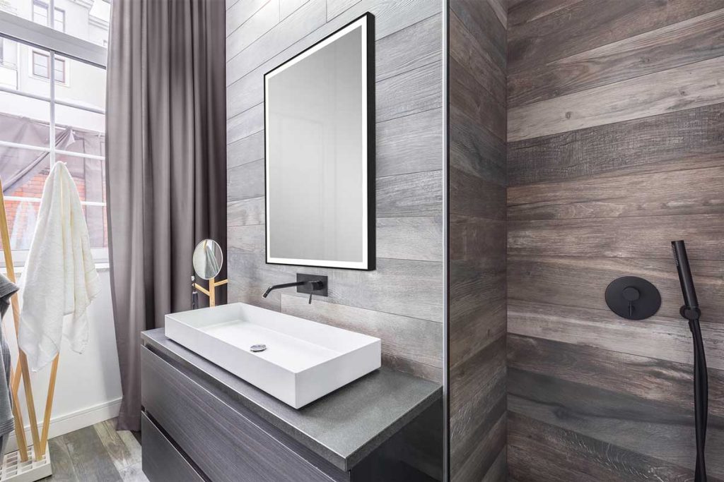 Tribeca illuminated framed mirrors