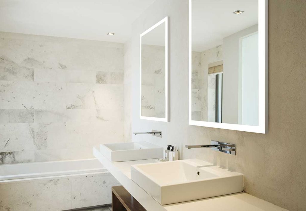 Illumated Frameless Mirror