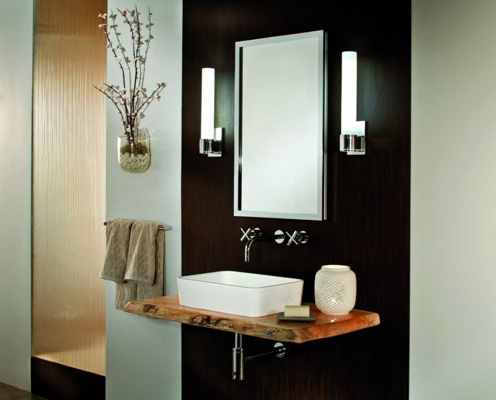 Lexington mirrored medicine cabinet used in bathroom